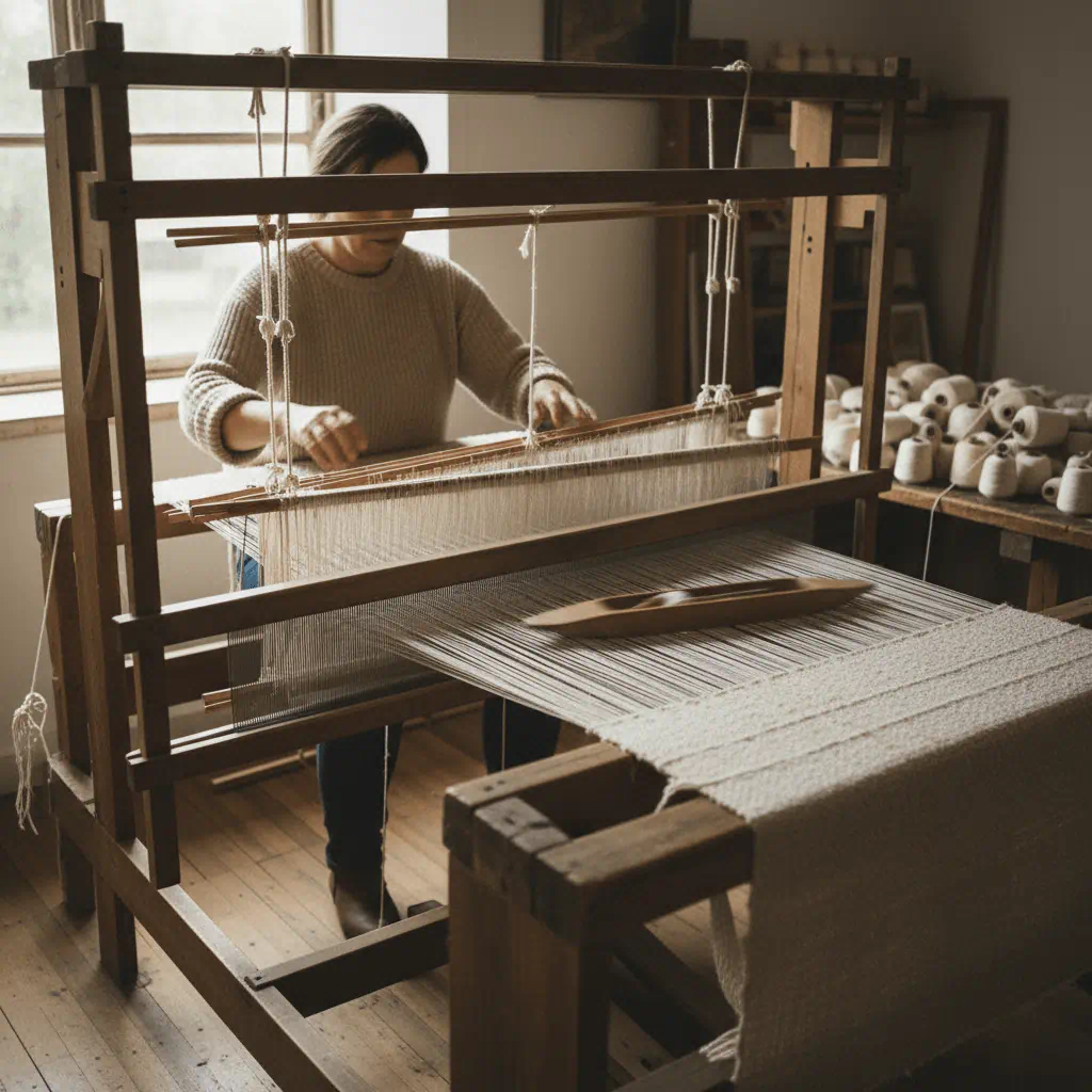 textile-artist-weaving-loom-integration-metaphor